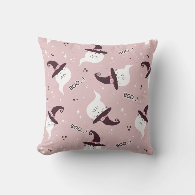 Almofada Fantasma do Bom Halloween (Frente)