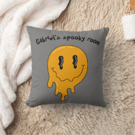 Almofada Fantasma Laranja ☜ dois lados do Halloween