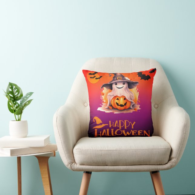 Almofada Fantasma no Halloween do Jack-O' Lanterna das Brux (Cadeira)