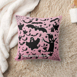Almofada Fantasmagóricos Morcegos e Teias de Aranha Design
