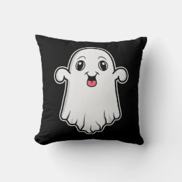 Almofada Fantasmas De Desenho Animado Feliz E Fofo No Hallo