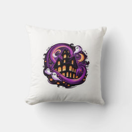 Almofada Fantasmas de Halloween, Pumpkins e Bats