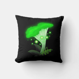 Almofada Fantasy Chanterelle Glossudo Cogumelo Verde