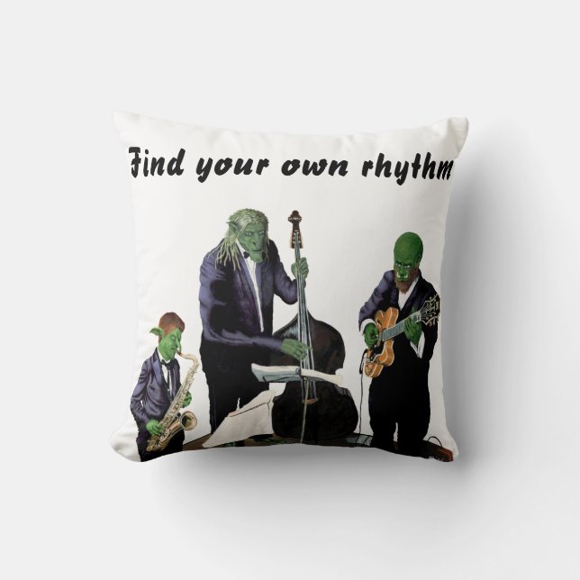 Almofada Fantasy Jazz Musicians Music Art Travesseiro decor (Frente)