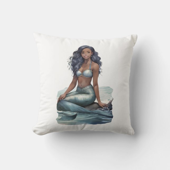 Almofada Fantasy Mermaid Travesseiro decorativo (Frente)