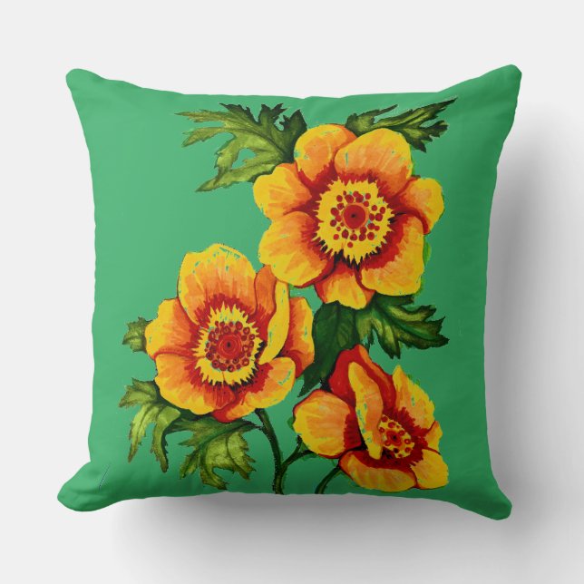 Almofada Fantasy Poppies (Frente)