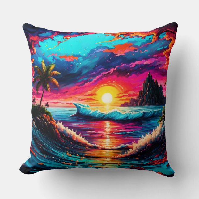 Almofada Fantasy Tropical Sunset (Frente)