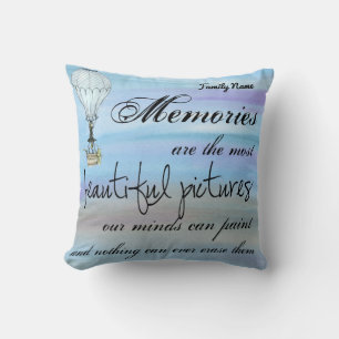 Almofada Farewell Bonvoyt Gift Hot Air Balloon Add Name