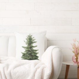 Almofada Farmhouse de árvores de Natais vintages grandes