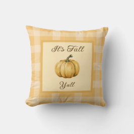 Almofada Farmhouse Fall Decor com Pumpkin e Xadrez