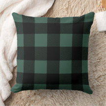 Farmhouse Rustic Green and Black Buffalo Xadrez