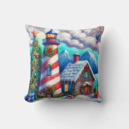 Almofada Farol de Natal Montanha Costeira Náutica