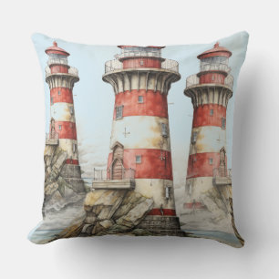 Almofada Farol no Travesseiro decorativo Rocks