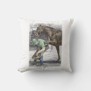 Almofada Farrier Blacksmith Shoeing Horse