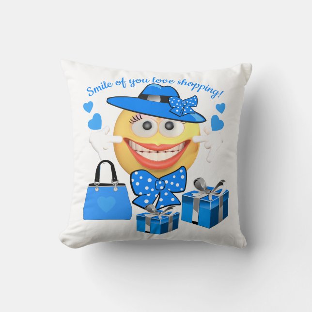 Almofada Fashion Emoji, uma Moda Cuta Personalizável, com C (Frente)