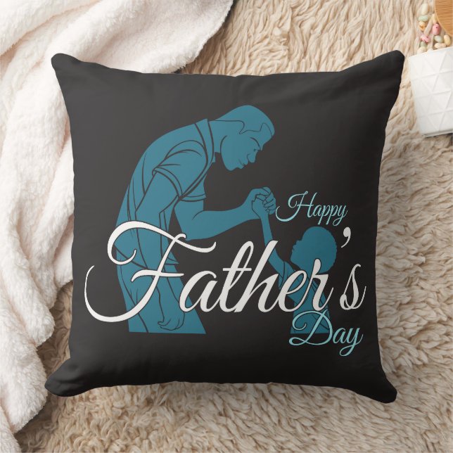 Almofada Father Son Strength Handshake Illustration (Cobertor)