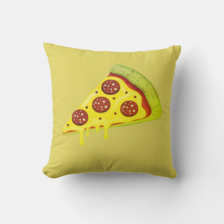 Almofada Fatia de Pizza de Pepperoni Derretendo Queijo