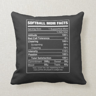 Almofada Fatos da mãe do Softball