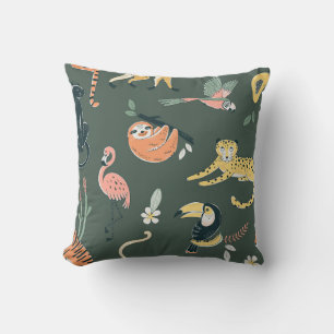 Almofada Fauna Selva Vintage Flora