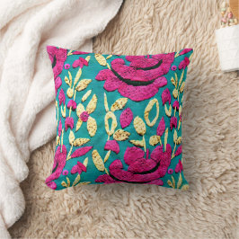 Almofada Faux Embroidery Boho Floral