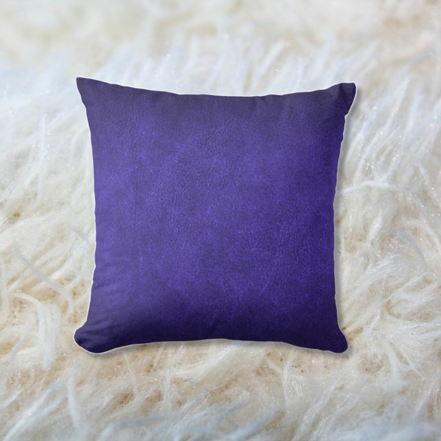 Almofada Faux Old Leather Royal Purple (Criador carregado)