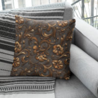 Faux Tool Brown Leather Western