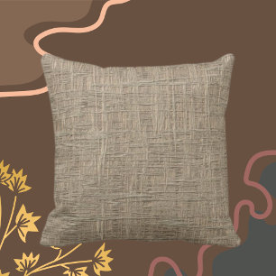 Almofada Faux Weave Taupe Indoor
