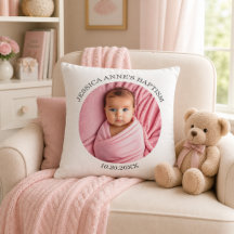 Favor de Batismo de Menina com Foto Especial