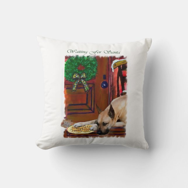 Almofada Fawn Great Dane Christmas (Frente)