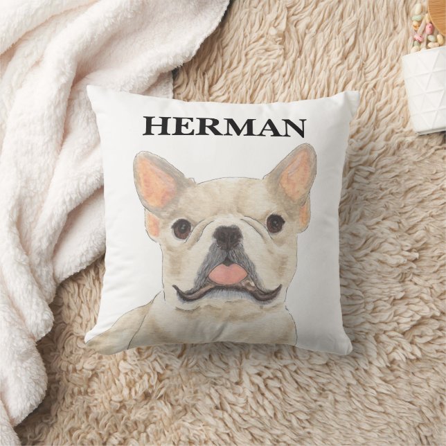 Almofada Fawn Personalizado Tan Frenchie Bulldog Francês (Cobertor)