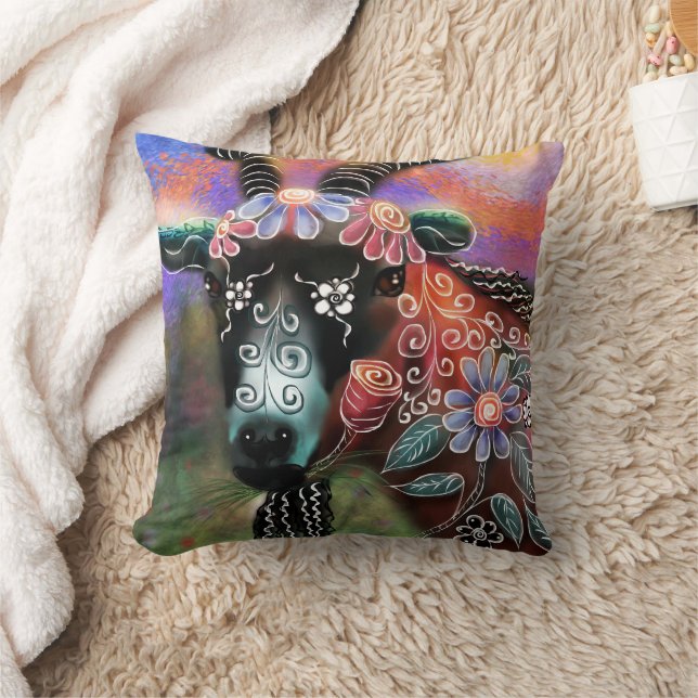 Almofada Fazenda De Capim Floral Para Animais (Cobertor)