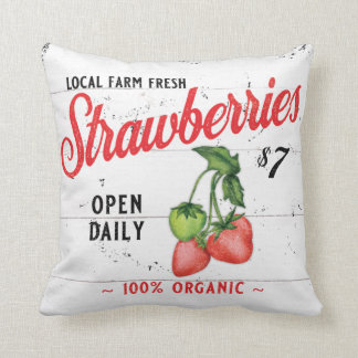 ALMOFADA FAZENDA FRESH STRAWBERRIS FARMHOUSE DECOR STRAWBER