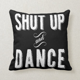Almofada "Fechado travesseiro decorativo acima e da dança"