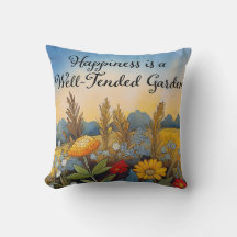 Felicidade é um Travesseiro de Jardim Bem Tendido