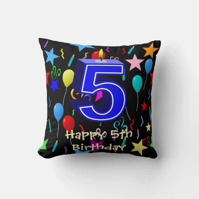 Almofada Feliz 5º Aniversário  (Frente)