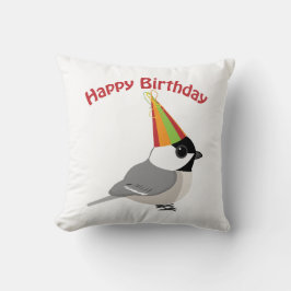 Almofada Feliz Aniversário Chickadee