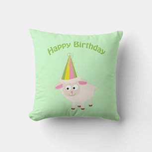 Almofada Feliz aniversário Cordeiro