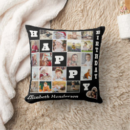 Almofada Feliz Aniversário Personalizado 21 Oferta de Colag