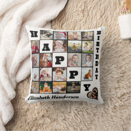 Almofada Feliz Aniversário Personalizado 21 Oferta de Colag