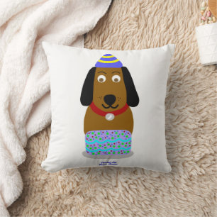 Almofada Feliz Aniversário Travesseiro decorativo Pup Squar