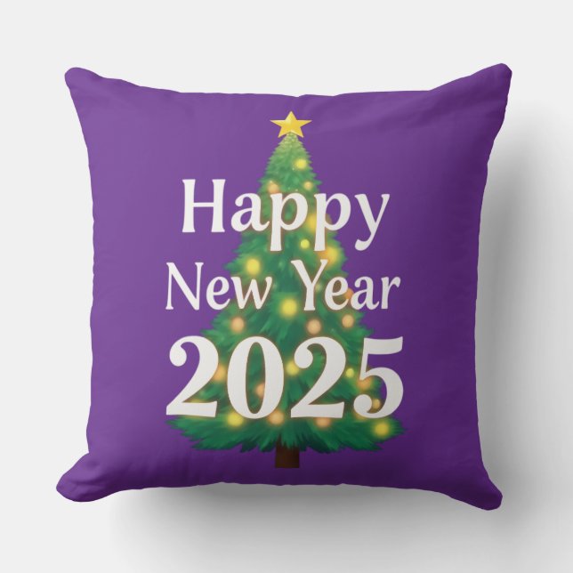 Almofada feliz ano novo 2025 (Frente)