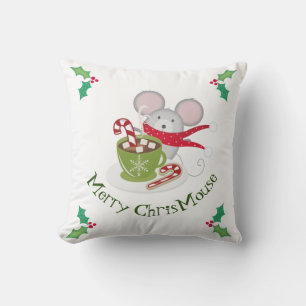 Almofada Feliz ChrisMouse, mouse Holiday