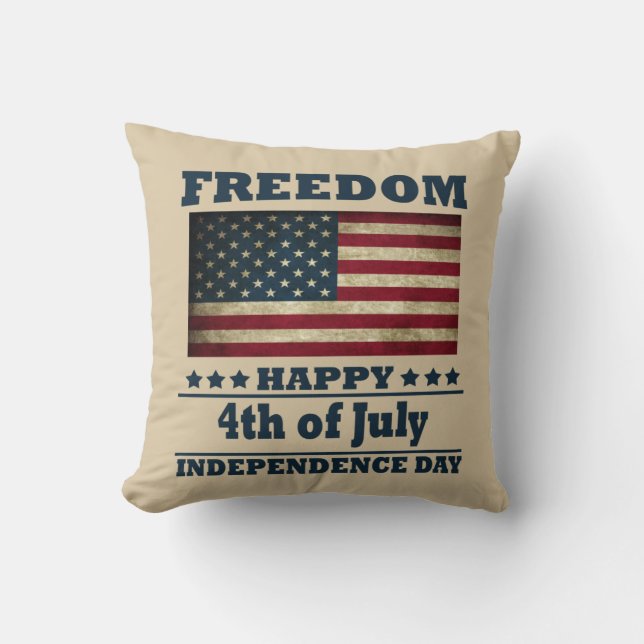 Almofada Feliz dia 4 de julho da independência (Frente)