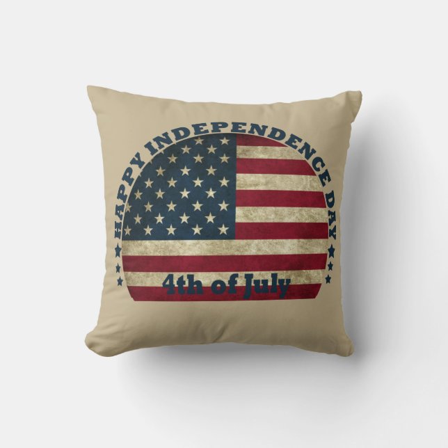 Almofada Feliz dia 4 de julho da independência (Frente)
