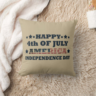 Almofada Feliz dia 4 de julho da independência da América