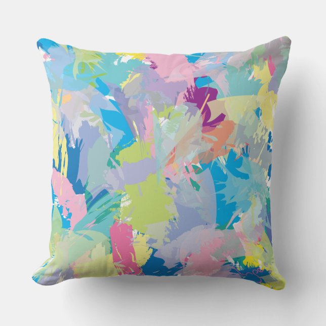 Almofada Feliz Dia Abstrato Art Moderno Na moda Único (Frente)