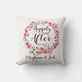 Almofada Feliz Dia após a Data do Nome Personalizado