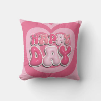 Almofada Feliz Dia Coração Cushion
