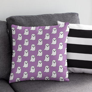 Almofada Feliz Dia das Bruxas do Fantasma Roxo