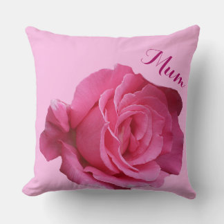 Almofada Feliz dia das mães rosa floral vintage rosa bonita